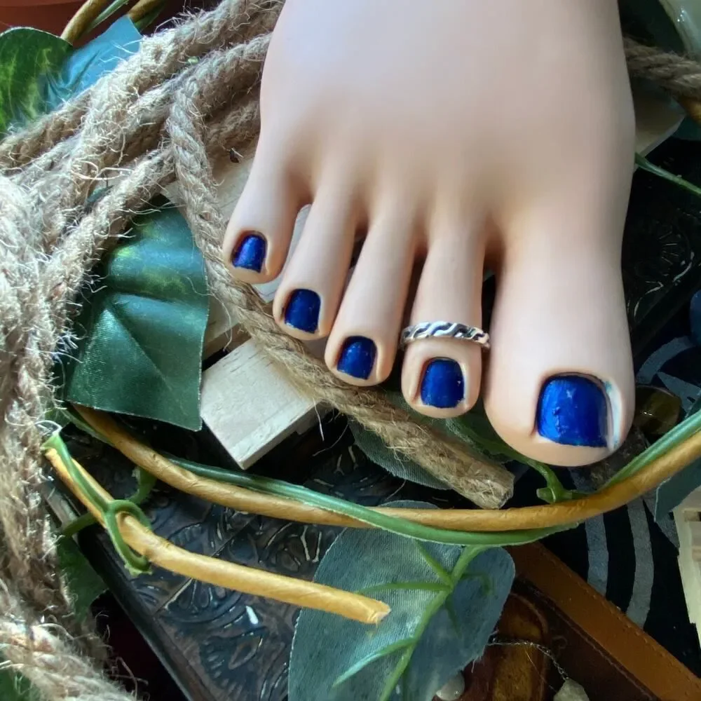 Sterling Silver Interwoven Toe Ring